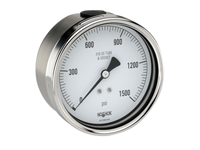 NOSHOK - 400 Series Gauge - All SS - Dry/Fillable - Back Connection
