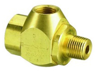 Series Shuttle Valve, 1/4” Female Out, 1/8” Female Ins