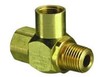 J-Series Shuttle Valve, 1/4” Female Out, 1/4” Male In, 1/4” Female In